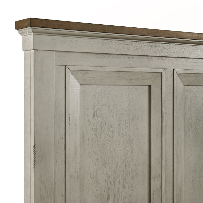 Ensemble de chambre avec grand lit 5 pièces Berryhill en brun moyen et pierre délavée, Grand