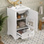 Meuble-lavabo moderne de 20 po peu encombrant avec lavabo en céramique, porte à fermeture en douceur, tablette ajustable en U et tiroir à compartiments-1169263237