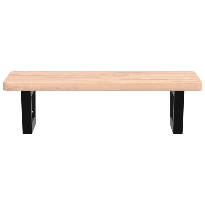 Bracket Shelf, Brown/Black, 2.5cm H x 60cm W x 40cm D