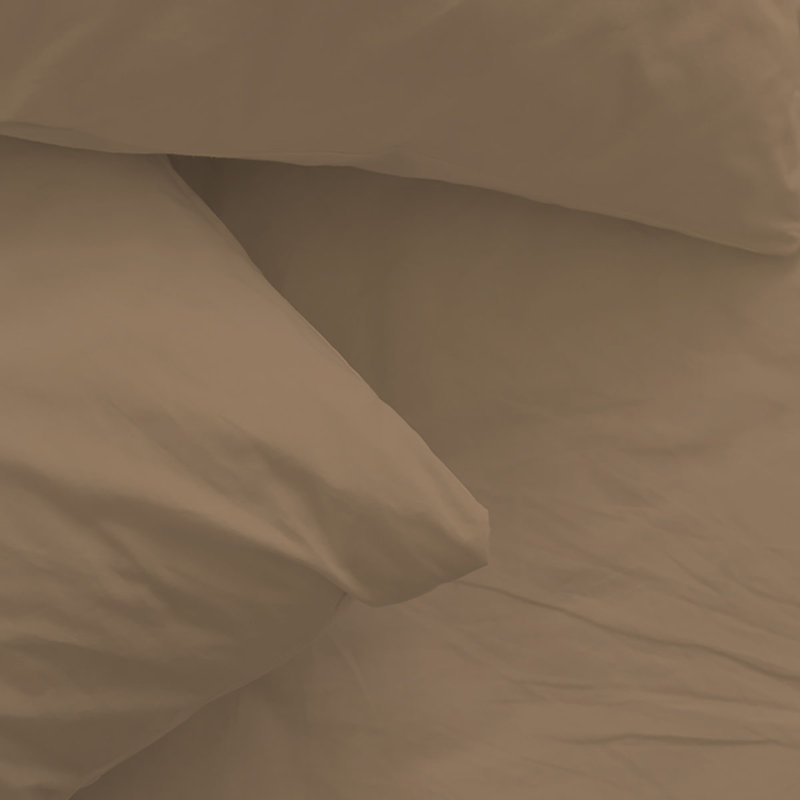 Ensemble de draps en rayonne de bambou 6 pièces , Ensemble de draps pour lit simple + un drap-housse, Dune de sable