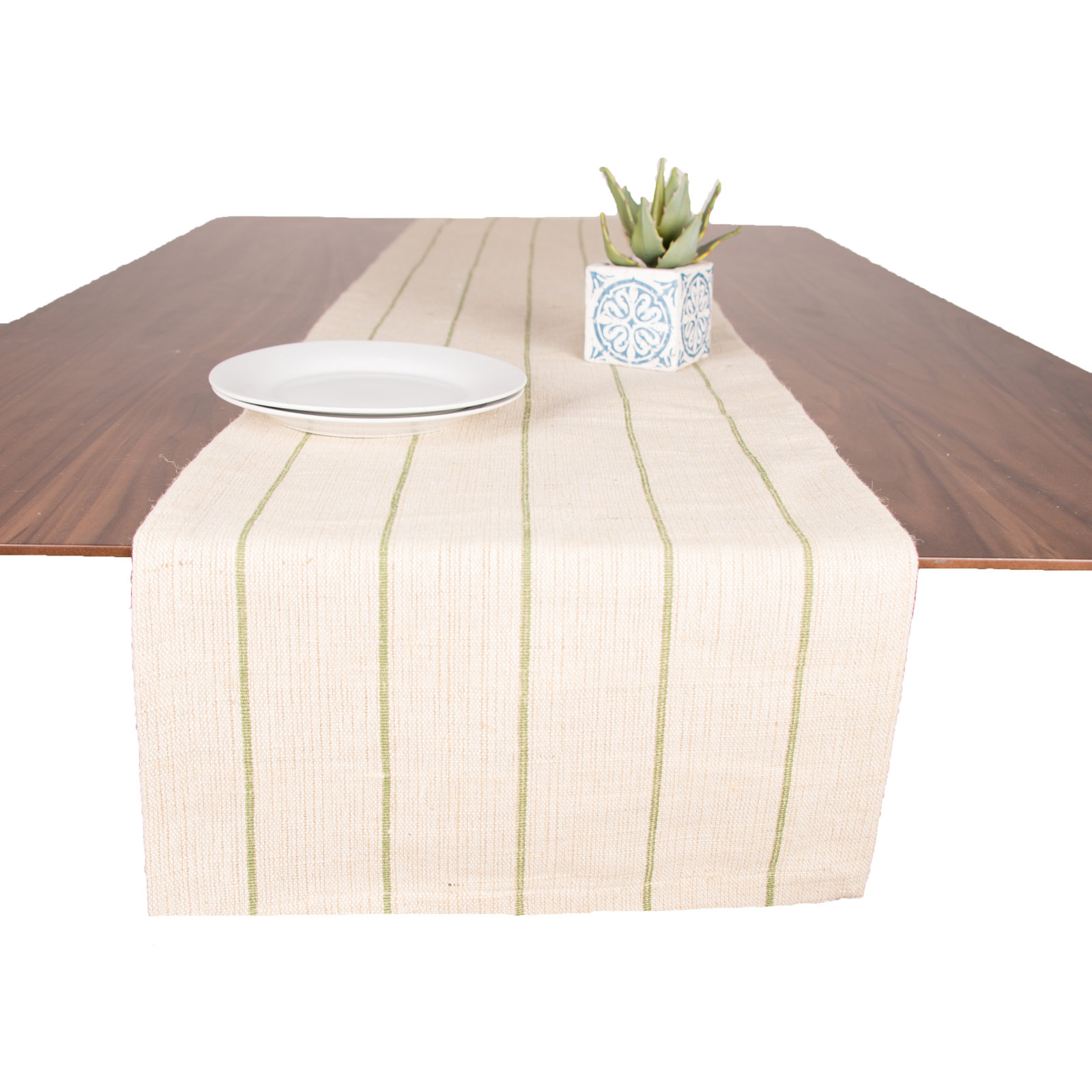 Vali 72" Table Runner, Sage