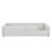 Twin Size Upholstered Platform Bed With Guardrail