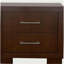 Table de chevet 2 tiroirs Polk Cappuccino