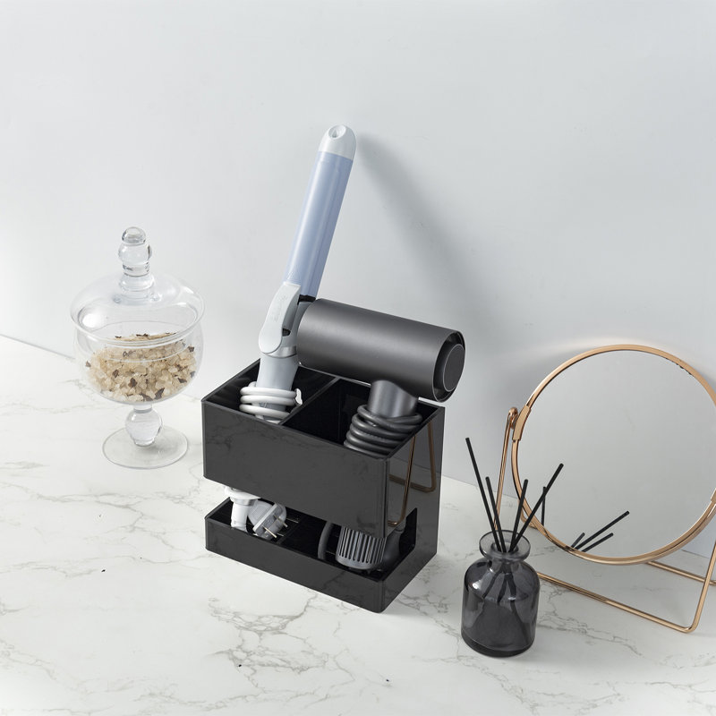 Acrylic 2 Compartment Hair Tool Holder
