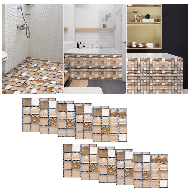 Autocollants muraux auto-adhésifs à carreaux de cristal