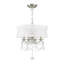 Lustre 4 lumières en nickel brossé