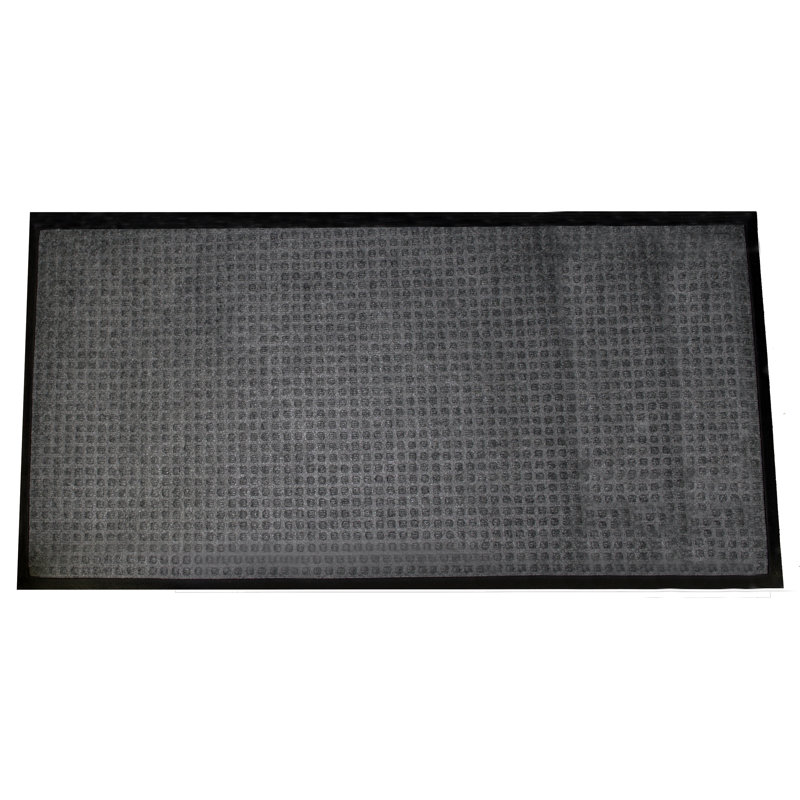 Tapis de porte extérieur antidérapant Afsah, Anthracite, L 36 po x L 48 po