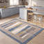 Tapis Orchard moderne à rayures effet pinceau, bleu, gris, or, crème, ivoire, lavable en machine, antidérapant, à poils courts, pour intérieur et extérieur, adapté aux animaux domestiques, salon, chambre, salle à manger, entrée, couloir, bureau-1280008857