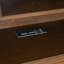 Lit plateforme très grand en bois avec tête de lit à plusieurs tiroirs - construction robuste, couleur antique, tiroirs sans sommier, nécessaire, look élégant-222765237