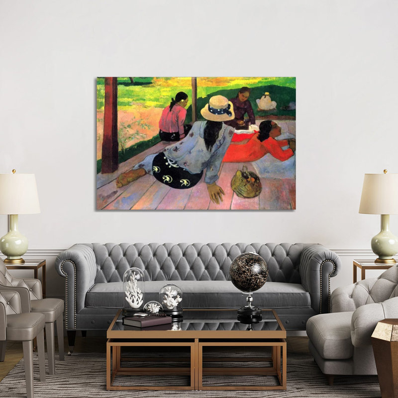 The Siesta by Paul Gauguin - Wrapped Canvas Painting, 152.5 cm H x 101.5 cm W