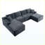 Canapé modulaire rembourré avec coussins Corduroy-1893284364