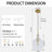 1 - Light Dimmable Glass Pendant Light