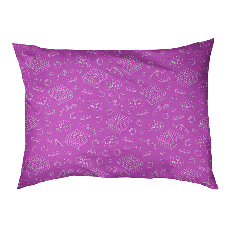 Campion Geometric Pet Bed, Medium (29.5" W x 19.5" D x 9.5" H), Violet
