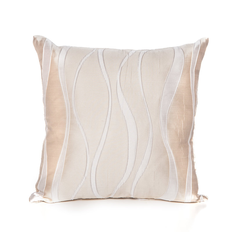 Belgium Geometric Reversible Throw Pillow, Beige