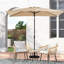 Parasol lumineux de marché rectangulaire d'extérieur 6,5 x 10 pi-784722530