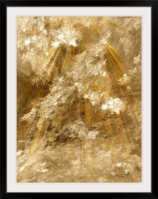 « fractal light ii », reproduction d’art, H 24 po x l 20 po x P 1 po, Cadre noir