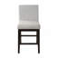 Ensemble de chaises à hauteur de comptoir Edwyn en lin et espresso gris (ensemble de 2)