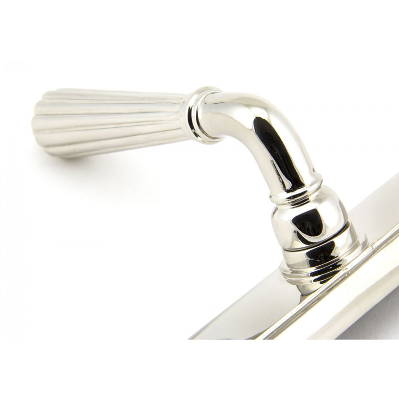 Hinton Lock Door Handle Kit, Polished Nickel