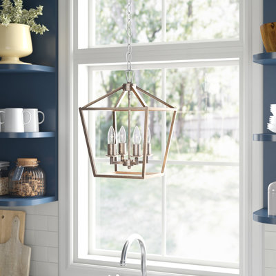 Cerrato 4 - Light Lantern Geometric Chandelier