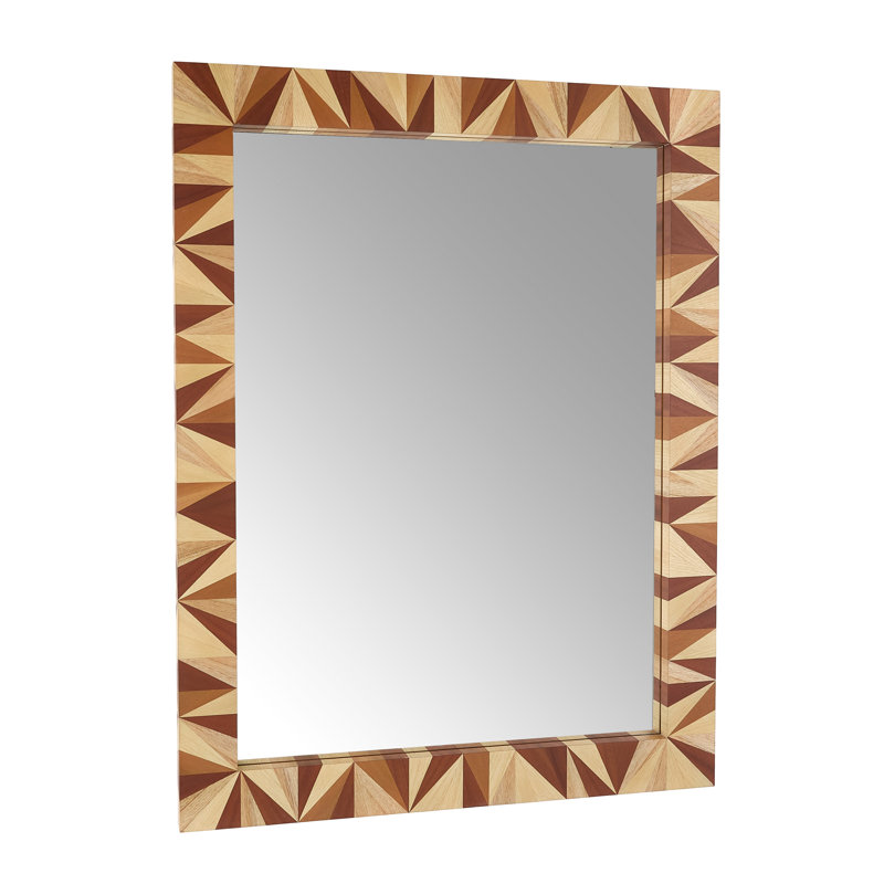 Calico Rectangle Solid Wood Mirror