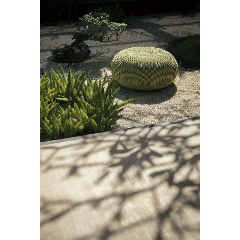 Harada Outdoor Pouf, Cane Round Ropetek