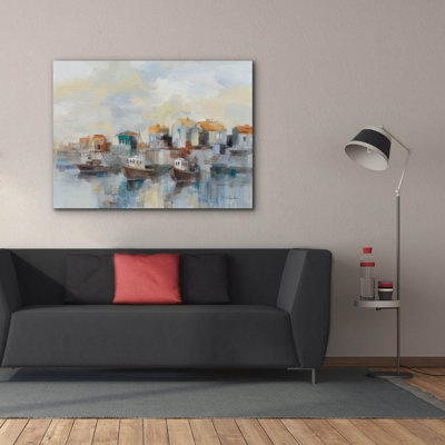 'Black Sea Harbor' by Silvia Vassileva Canvas Wall Art