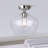 Alaria Glass Semi Flush Mount
