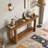 2-Tier Farmhouse Console Table Entryway Sofa Table