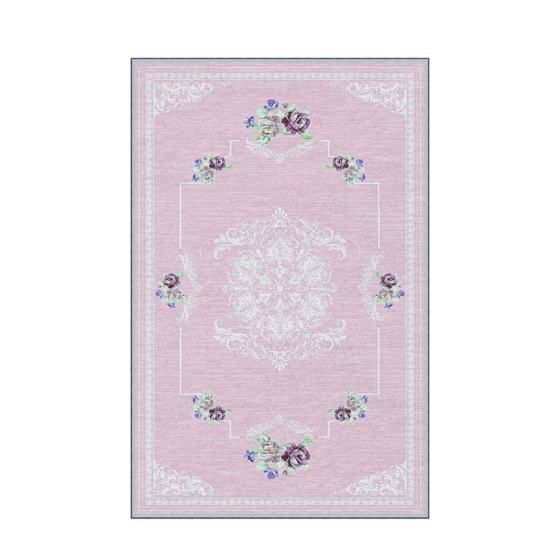 Stylish Hall Carpet 2.6 x 9.8 Feet - 100% Polyester, 0.04 in Pile Height | Antibacterial, Non-Slip PVC Felt Dot Underside | Machine Washable, 3D Digital Print | Perfect for Home Entryways & Living Spaces