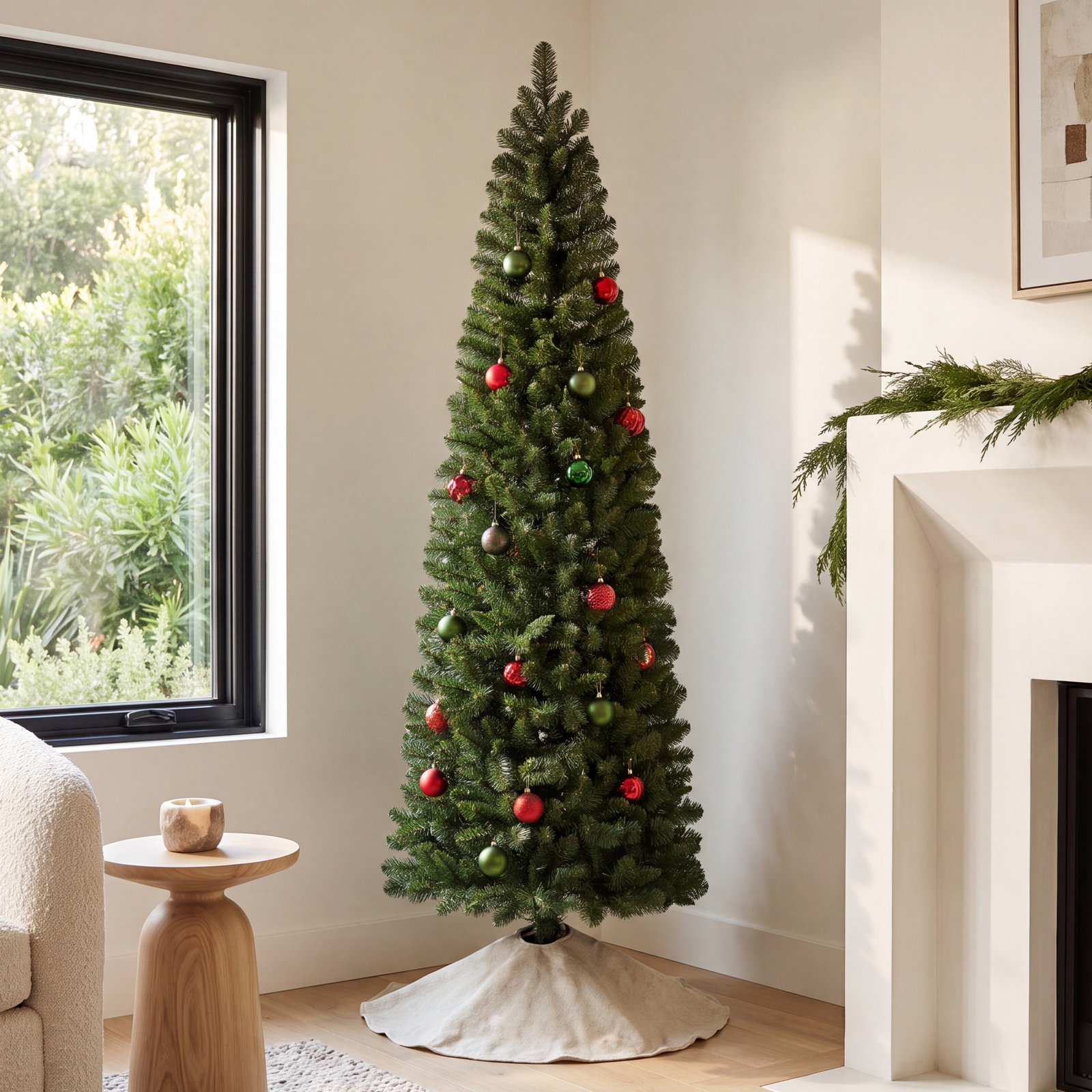 90' Lighted Artificial Spruce Christmas Tree