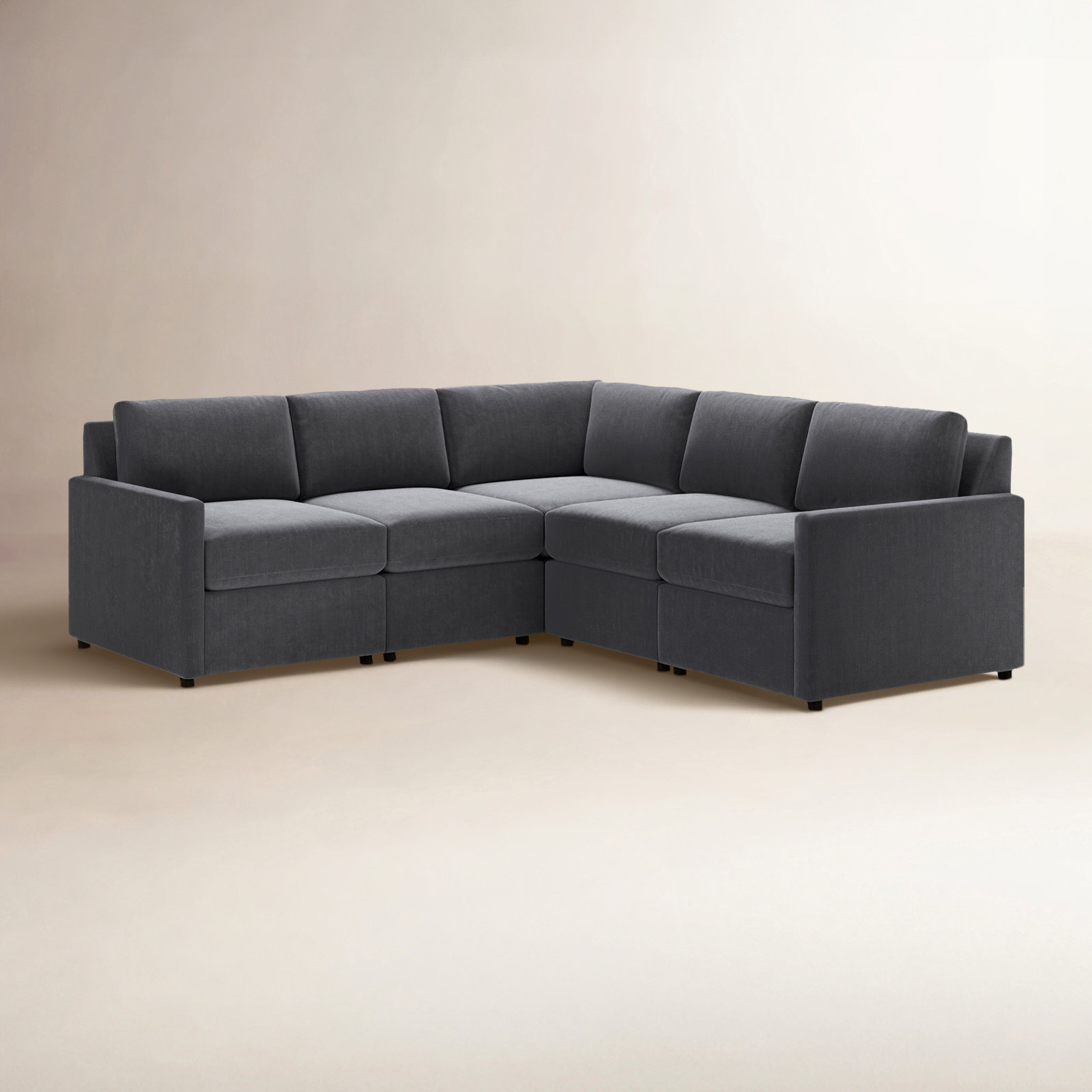 Damari Sectional, Andrew Slate Performance Chenille