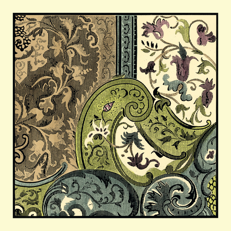 Tapestry Elegance III - Wrapped Canvas Print, 91cm H x 91cm W