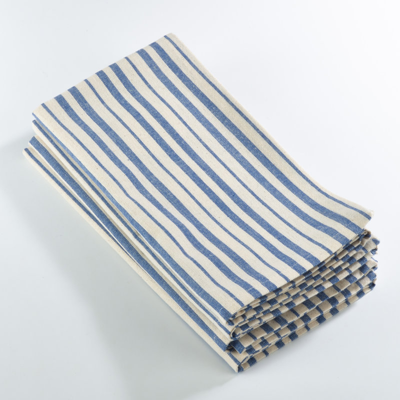Weaver Cotton Striped Square Napkin