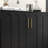 Mid-Century Fluted Sideboard, Solid Legs, Adjustable Shelves - Walnut-2095660565