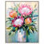 Art mural floral peint sur toile avec bouquet peint-105312699-105312707