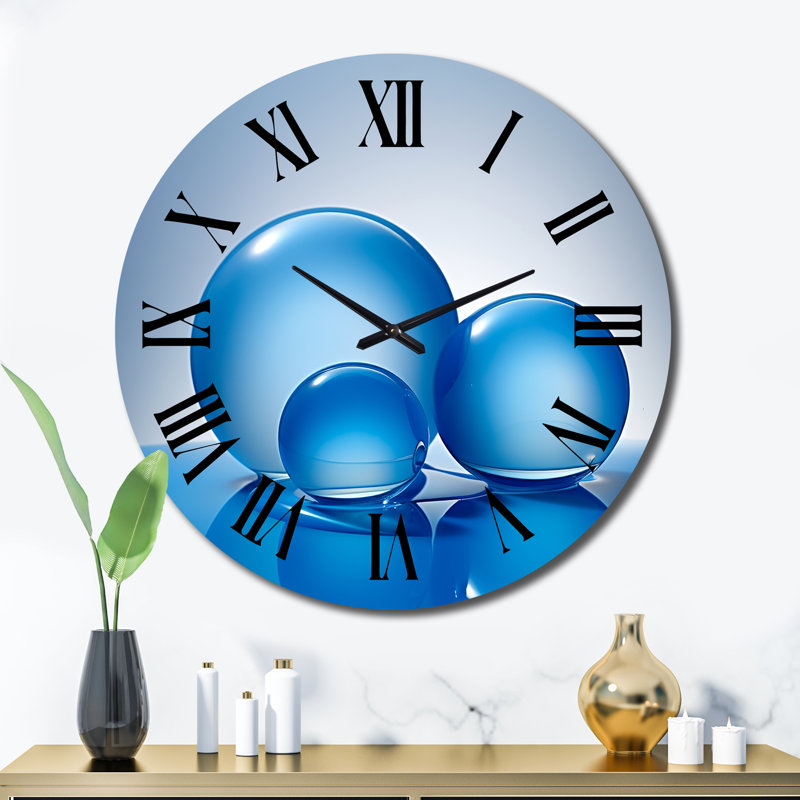 Sphère circulaire Serenity - horloge murale géométrique moderne, Très grand