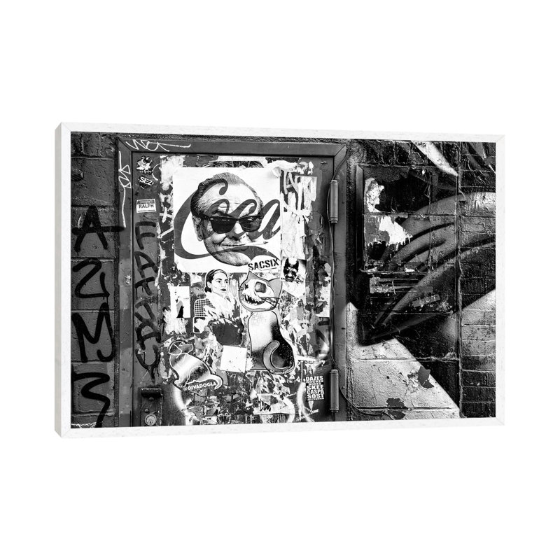 Philippe Hugonnard - Print on Canvas, White Floater Framed, 45.72cm H x 66.04cm W x 3.81cm D
