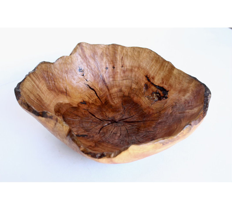 Bol décoratif en bois de pomme