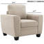 Chaise de style transitionnel 1pc-95078984
