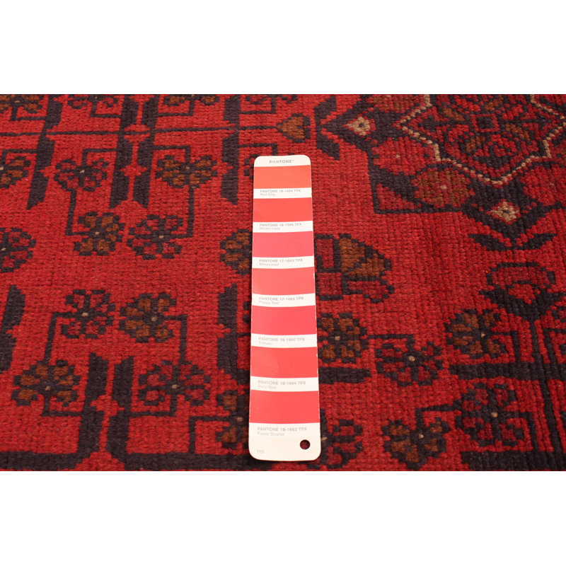 Tapis unique en laine noué à la main 3 pi 4 po x 4 pi 9 po nouvel âge Innocente