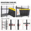 Étagère métallique robuste à 5 niveaux, tablettes de rangement à roulettes-836277616-836277630