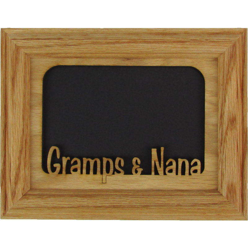 Oak Solid Wood Picture Frame with Mat, Horizontal