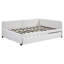 Lit de jour double rembourré avec lit gigogne, lin, sans sommier, construction, lit gigogne économiseur d'espace, option de rangement-852791564