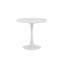 Round Steel Top Dining Table