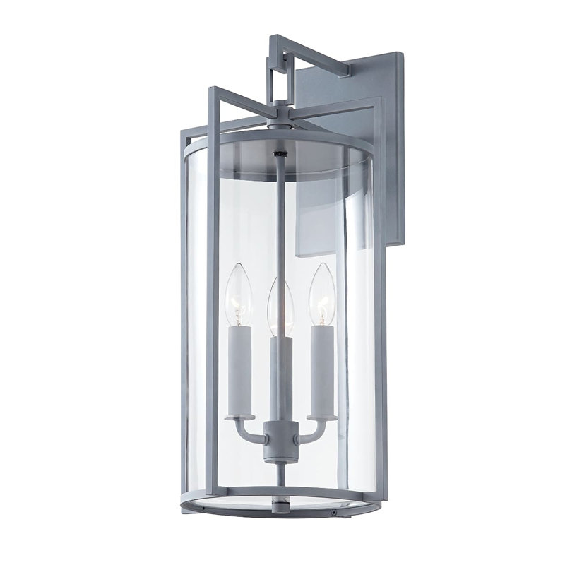 Percy 2 Light Wall Sconce, Black, 21.5" H x 11" W x 12" D