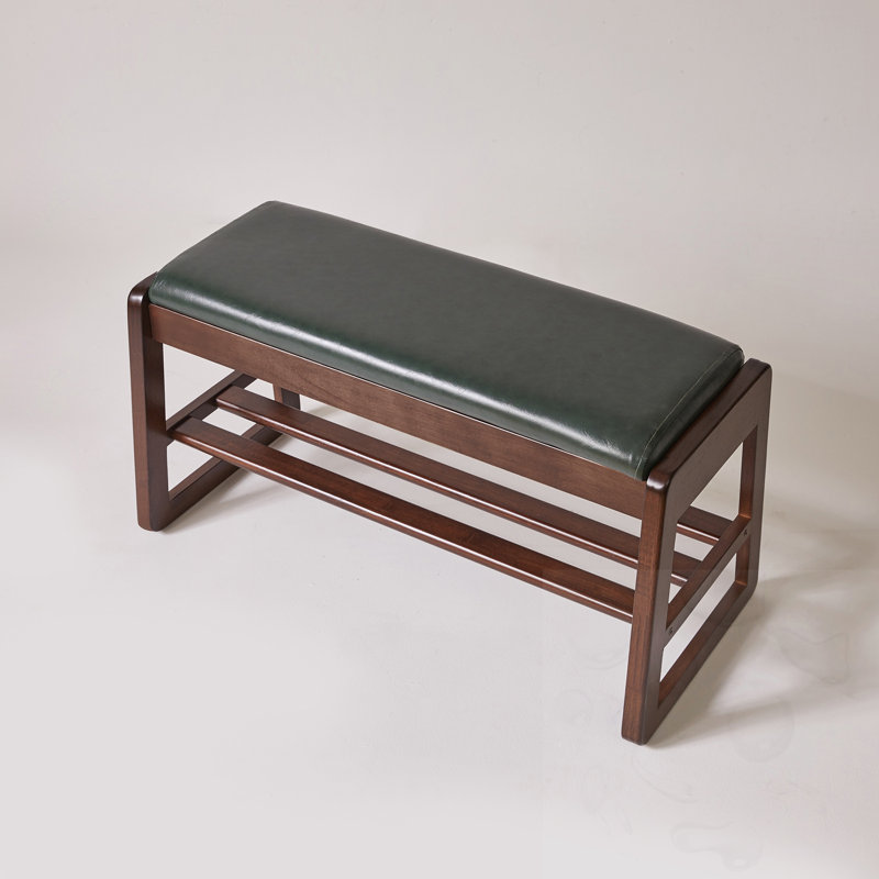 Banc de rangement avec siège rembourré et plateau relevable avec tablettes ouvertes, H 16,93 po x L 31,5 po x P 11,81 po