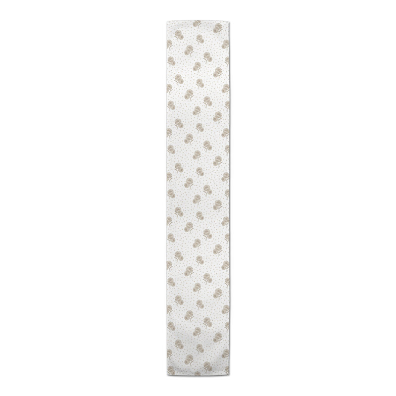 Chemin de table rectangulaire, 72 po x 16 po, Brun clair