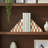 6" H Ivory and Tan Wood and Resin Checkered Bookends