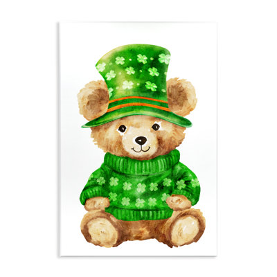 Plaque d'ours St. Patty's Day, design par Amy Hall