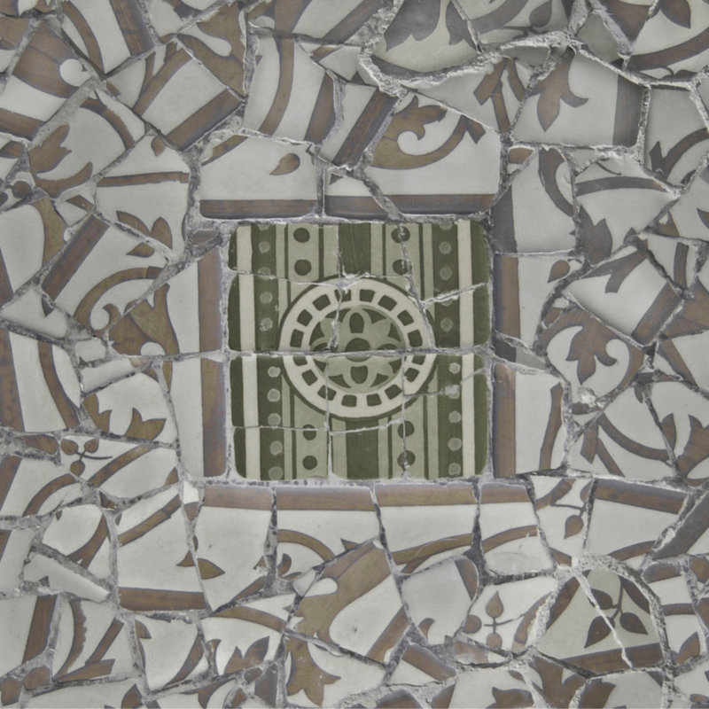 Carreau olive gris